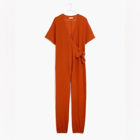 Madewell Knit Tie Knot Jumpsuit in Faded Rust Size XXS
MC983 - Picture 4 of 8